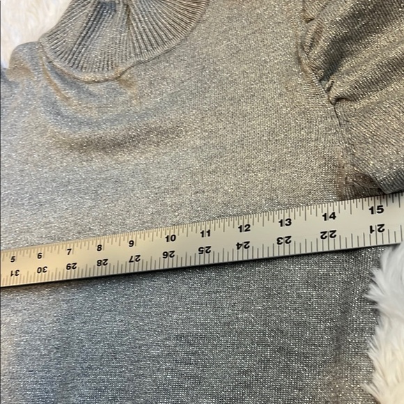 Love Trend Gray Women's Sparkly Sweater Size Small - Picture 6 of 7